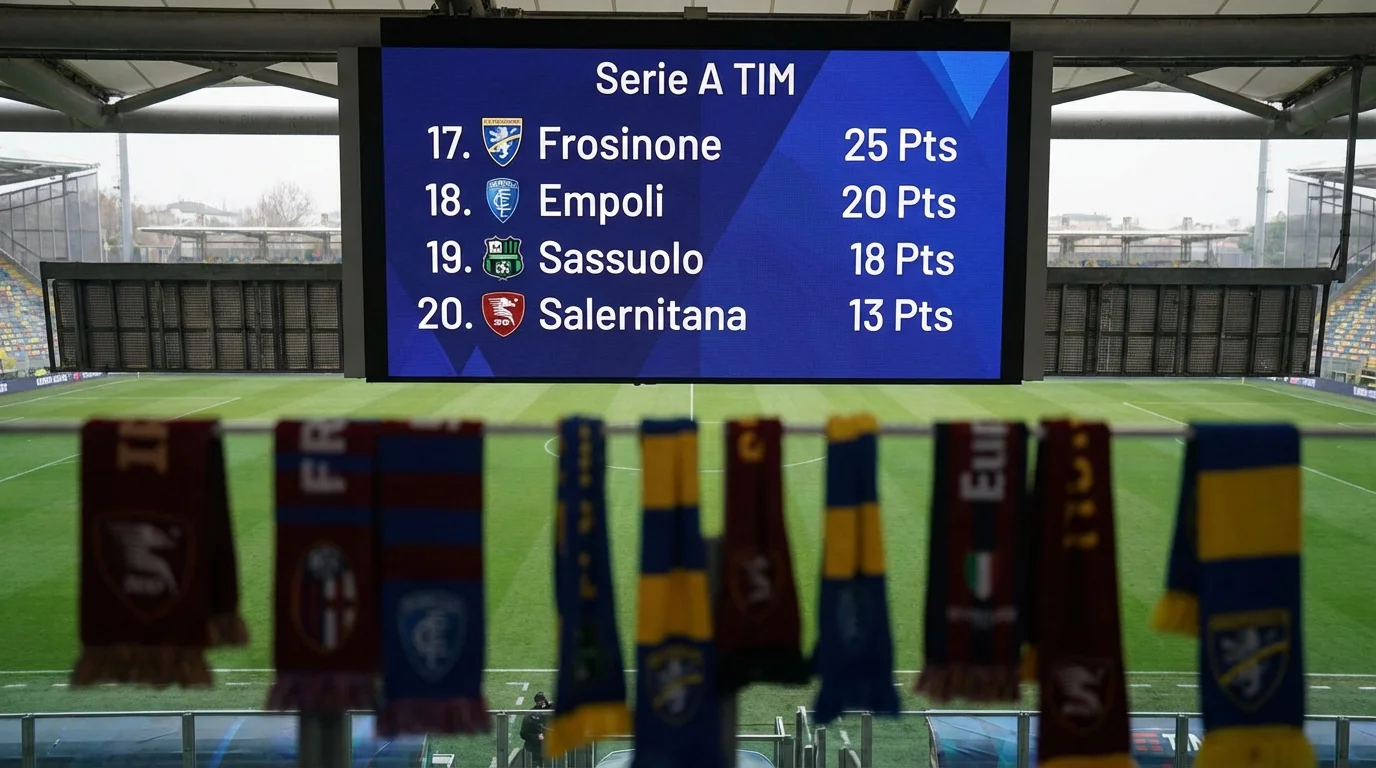 Análisis de apuestas al descenso en la Serie A italiana
